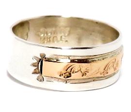 Juanita Keames Pino��@Navajo�@�R�R�y�� �����O 14KGF�S�[���h�t�B���h