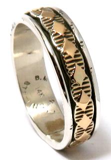 Navajo Ring Bruce Morgan�i�u���[�X���[�K���j�� �i�o�z�E�����O 14K