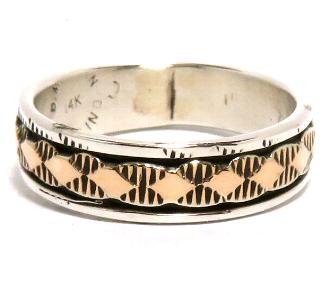 Navajo Ring Bruce Morgan�i�u���[�X���[�K���j�� �i�o�z�E�����O 14K