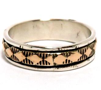 Navajo Ring Bruce Morgan�i�u���[�X���[�K���j�� �i�o�z�E�����O 14K