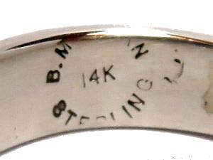 Navajo Ring Bruce Morgan�i�u���[�X���[�K���j�� �i�o�z�E�����O 14K