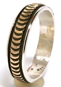 Navajo Ring Bruce Morgan�i�u���[�X���[�K���j�� �i�o�z�E�����O 14K