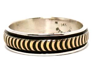 Navajo Ring Bruce Morgan�i�u���[�X���[�K���j�� �i�o�z�E�����O 14K