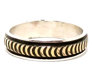 Navajo Ring Bruce Morgan�i�u���[�X���[�K���j�� �i�o�z�E�����O 14K
