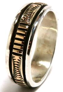 Navajo Ring Bruce Morgan�i�u���[�X���[�K���j�� �i�o�z�E�����O 14K