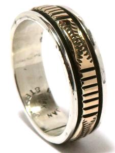 Navajo Ring Bruce Morgan�i�u���[�X���[�K���j�� �i�o�z�E�����O 14K