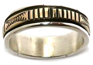 Navajo Ring Bruce Morgan�i�u���[�X���[�K���j�� �i�o�z�E�����O 14K