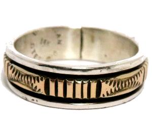 Navajo Ring Bruce Morgan�i�u���[�X���[�K���j�� �i�o�z�E�����O 14K