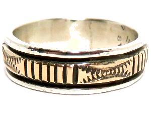 Navajo Ring Bruce Morgan�i�u���[�X���[�K���j�� �i�o�z�E�����O 14K