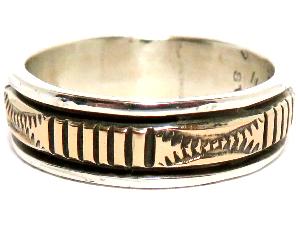 Navajo Ring Bruce Morgan�i�u���[�X���[�K���j�� �i�o�z�E�����O 14K