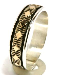 Navajo Ring Bruce Morgan�i�u���[�X���[�K���j�� �i�o�z�E�����O 14K
