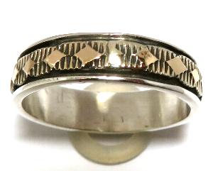 Navajo Ring Bruce Morgan�i�u���[�X���[�K���j�� �i�o�z�E�����O 14K