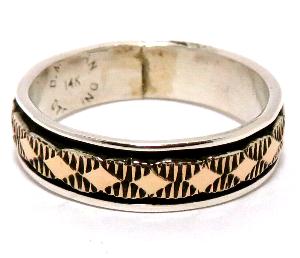 Navajo Ring Bruce Morgan�i�u���[�X���[�K���j�� �i�o�z�E�����O 14K