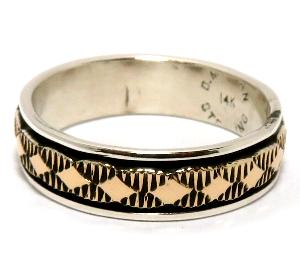 Navajo Ring Bruce Morgan�i�u���[�X���[�K���j�� �i�o�z�E�����O 14K