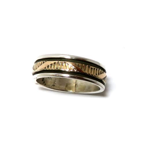 Bruce Morgan �u���[�X���[�K�� �i�o�z�������O�@Navajo Ring�@925�V���o�[��14K