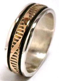 Navajo Ring Bruce Morgan�i�u���[�X���[�K���j�� �i�o�z�E�����O 14K