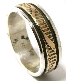 Navajo Ring Bruce Morgan�i�u���[�X���[�K���j�� �i�o�z�E�����O 14K