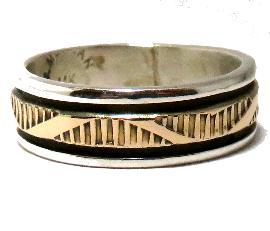 Navajo Ring Bruce Morgan�i�u���[�X���[�K���j�� �i�o�z�E�����O 14K