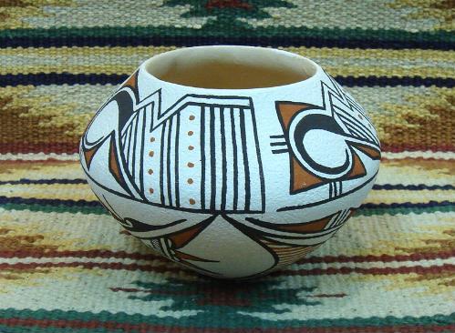 アメリカ・インディアンの陶器・壷 皿