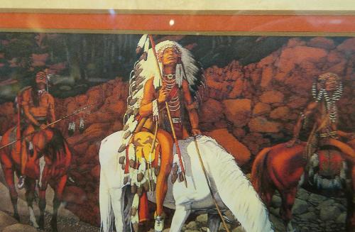 Navajo アメリカインディアン　ウォールアート　絵画風