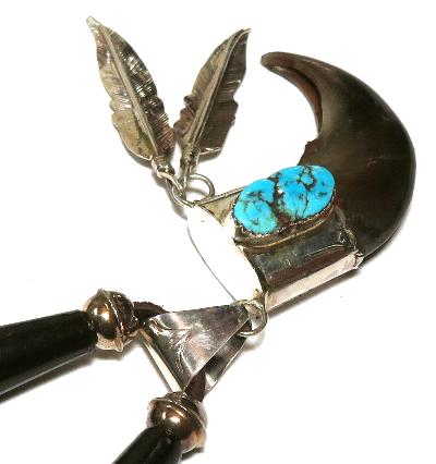 インディアンジュエリー Ernest Hawthorne Navajo ベアクロウ ペンダント
