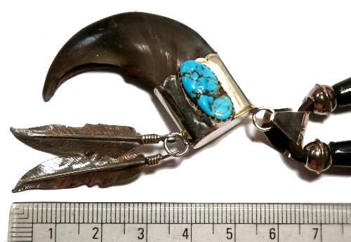 インディアンジュエリー Ernest Hawthorne Navajo ベアクロウ ペンダント